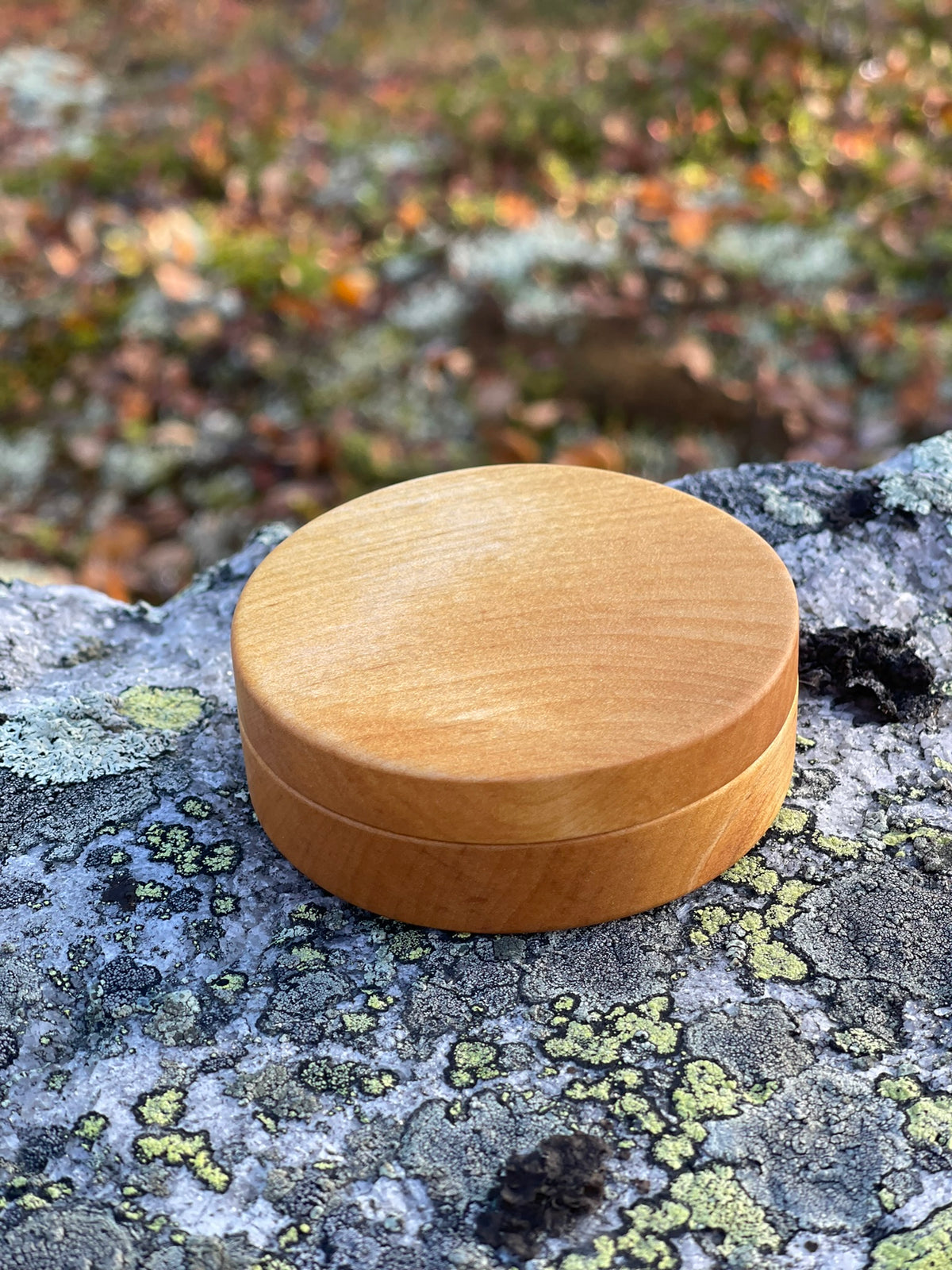 Snusboks Boks med lokk i bjørk – Woodvibe AS